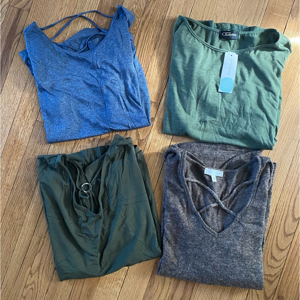 Four cute/casual tops bundle